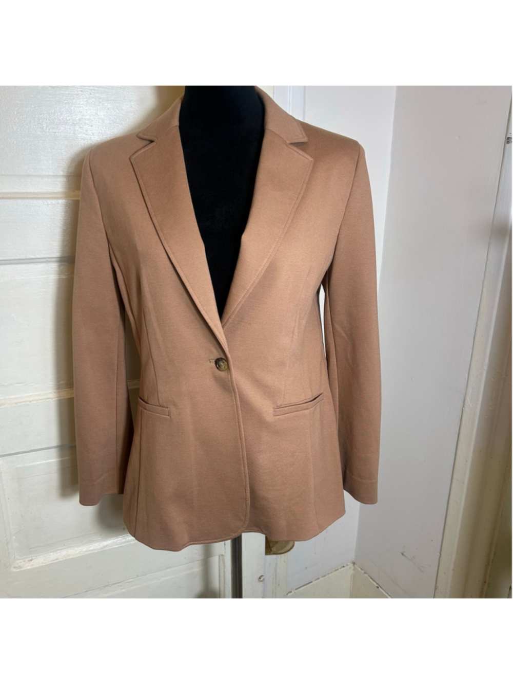Women's Pennyblack Beige Blazer Jacket, Size 8 Academia Business Lightweight